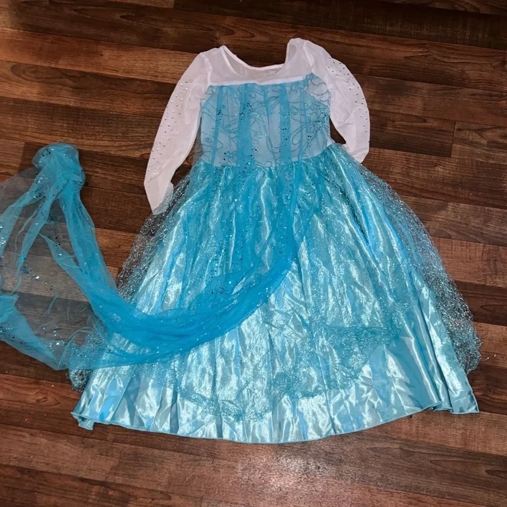 Sparkling Blue Princess Costume for Kids